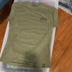 Trolls Olive Green Short Sleeve Crew Tee